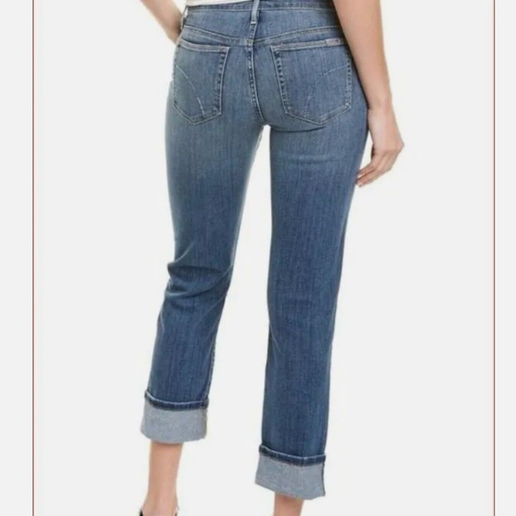 Joe's Jeans Silver Lake Straight Crop Jeans | Size 25 | Cuffed Hem - Picture 2 of 7